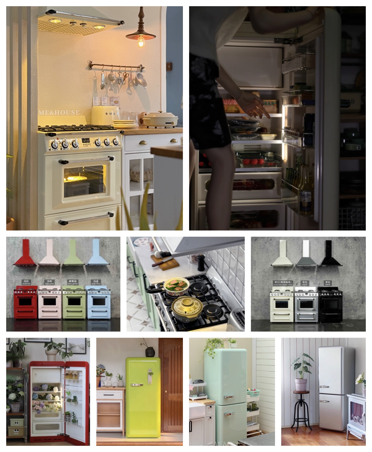 Kitchen Q - Muebles de cocina en miniatura modernos,