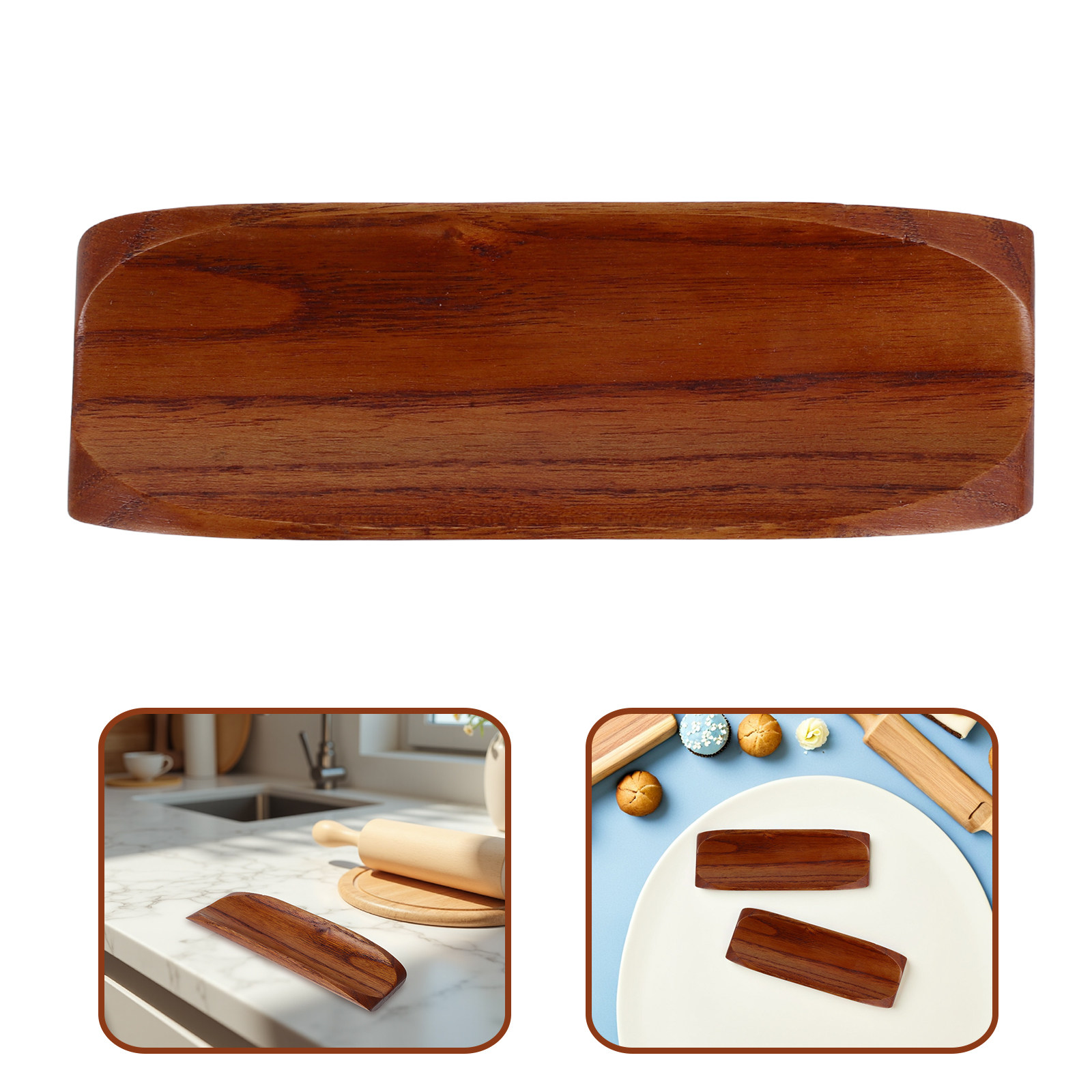 Kitchen With Baking Station - 2 Soportes de Madera Antideslizantes para