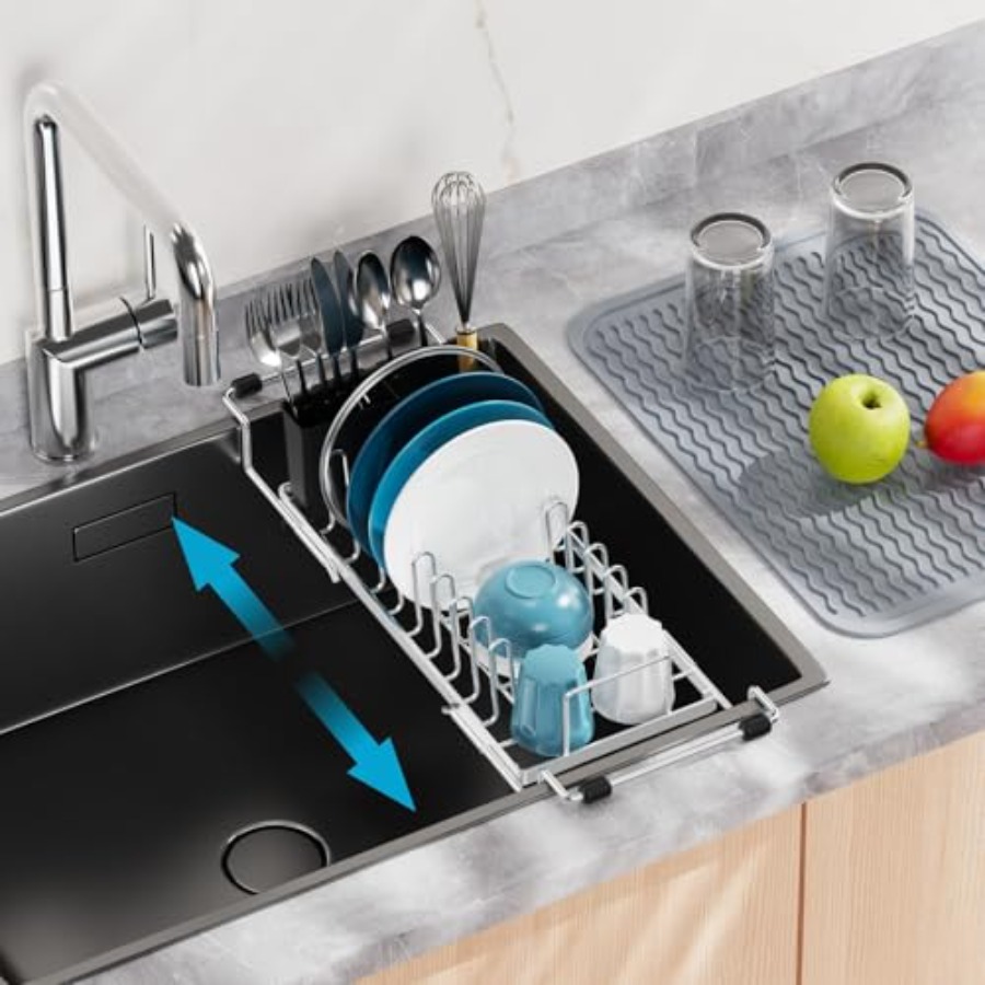 Kitchen Utensils - Escurridor de Platos Pequeño para Fregadero