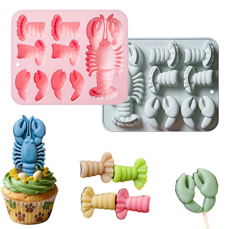 Silicone Cake Mold - Molde de silicona de langosta para