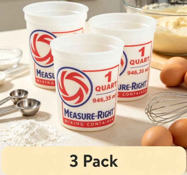 Baking Kitchen Set - Recipiente Redondo de Plástico para Mezclar,
