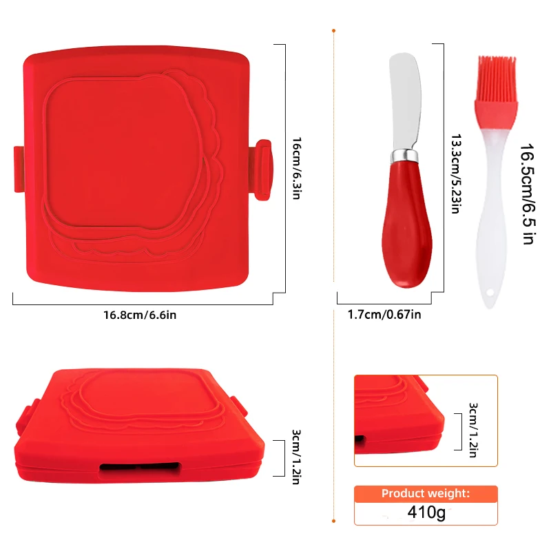 Juego de 3 tostadoras de sándw - Baking Kitchen Set reseña y precio