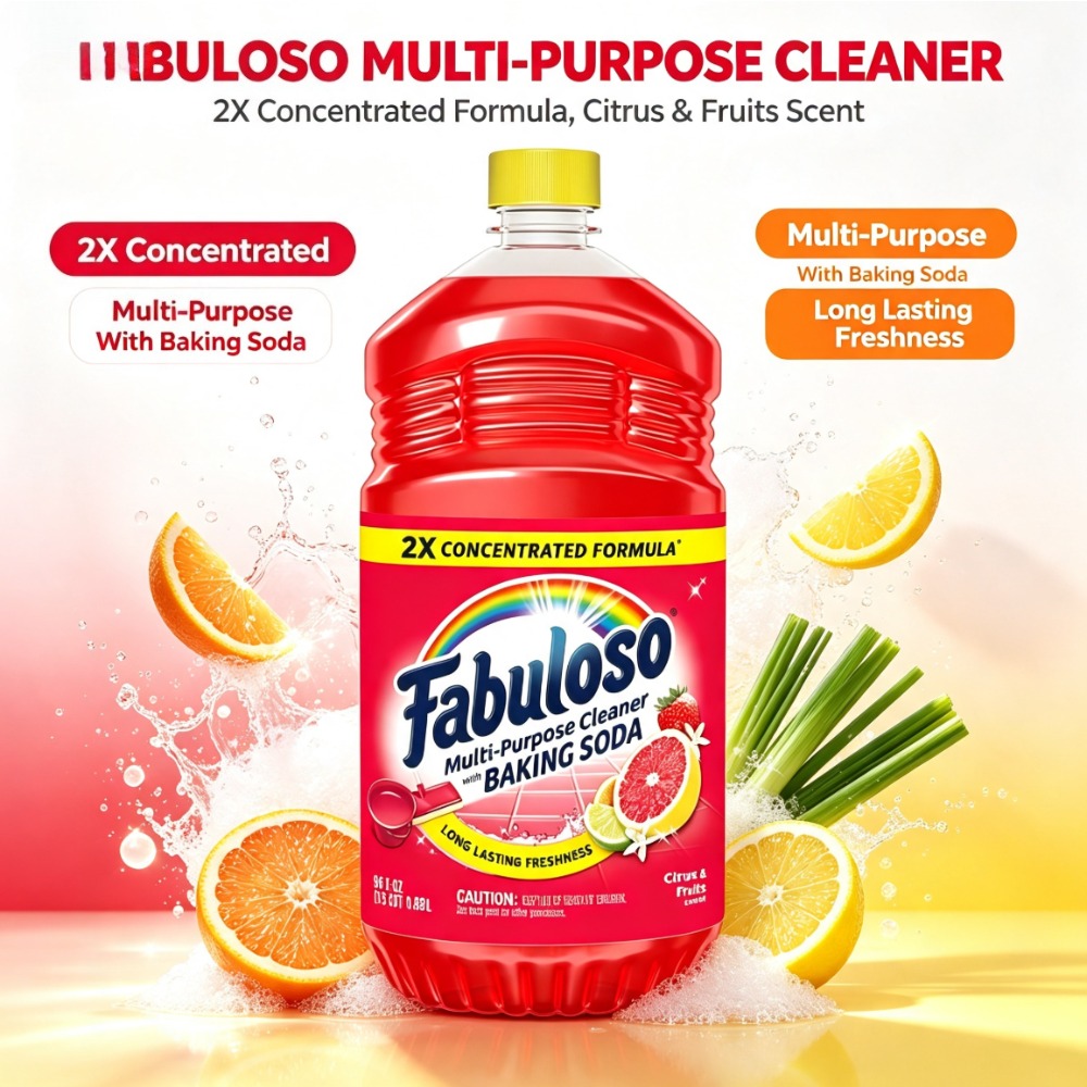 Limpiador multiusos 2X concent - Kitchen Cleaner With Baking Soda reseña y precio