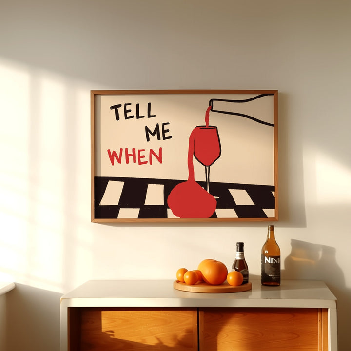 Póster artístico de pared en l - Kitchen Q reseña y precio