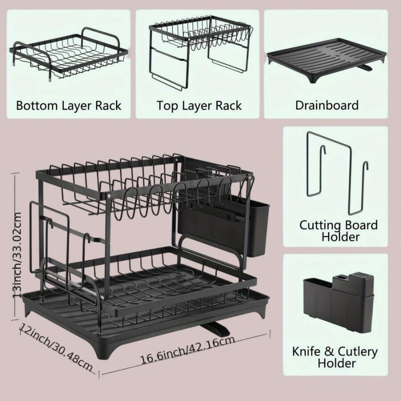 Escurridor de platos de acero  - Kitchen Utensils reseña y precio