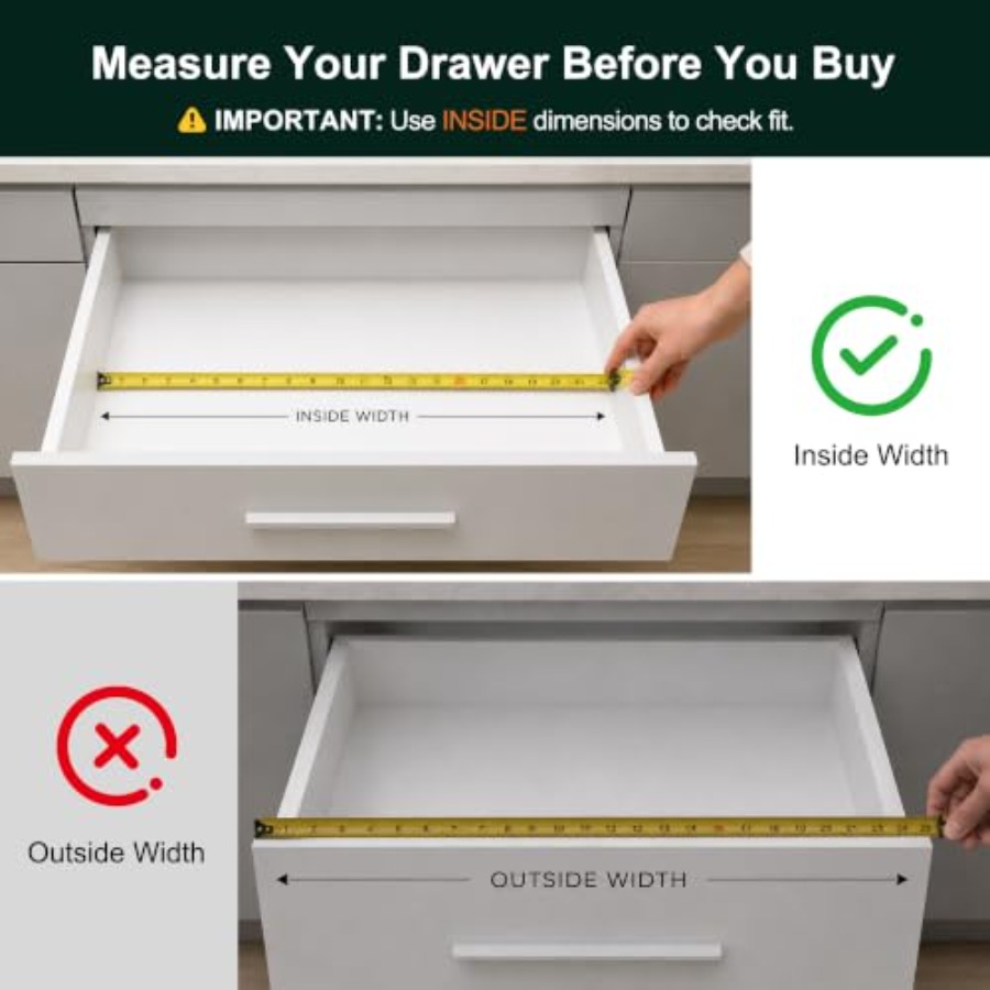 Organizador de cajones de coci - Kitchen Utensils reseña y precio