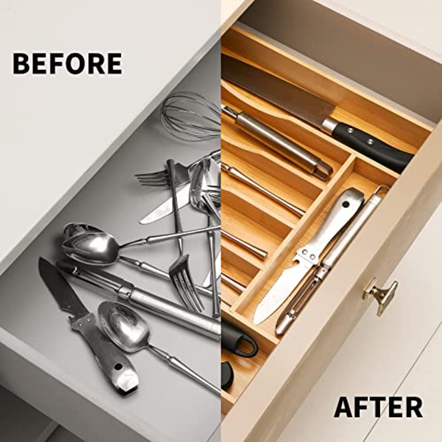 Organizador de cajones de coci - Kitchen Utensils reseña y precio