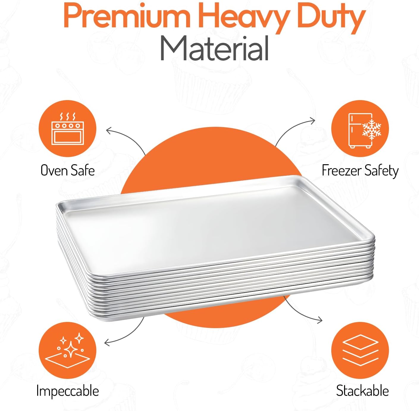 Juego de bandejas de aluminio  - Kitchen Baking Tray Set reseña y precio