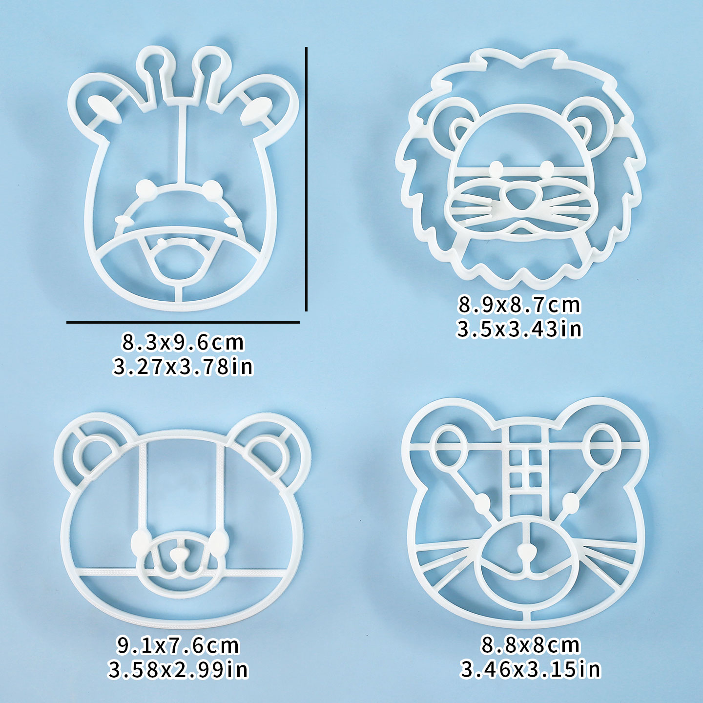 Juego de 4 Cortadores de Galle - Baking Kitchen Set reseña y precio