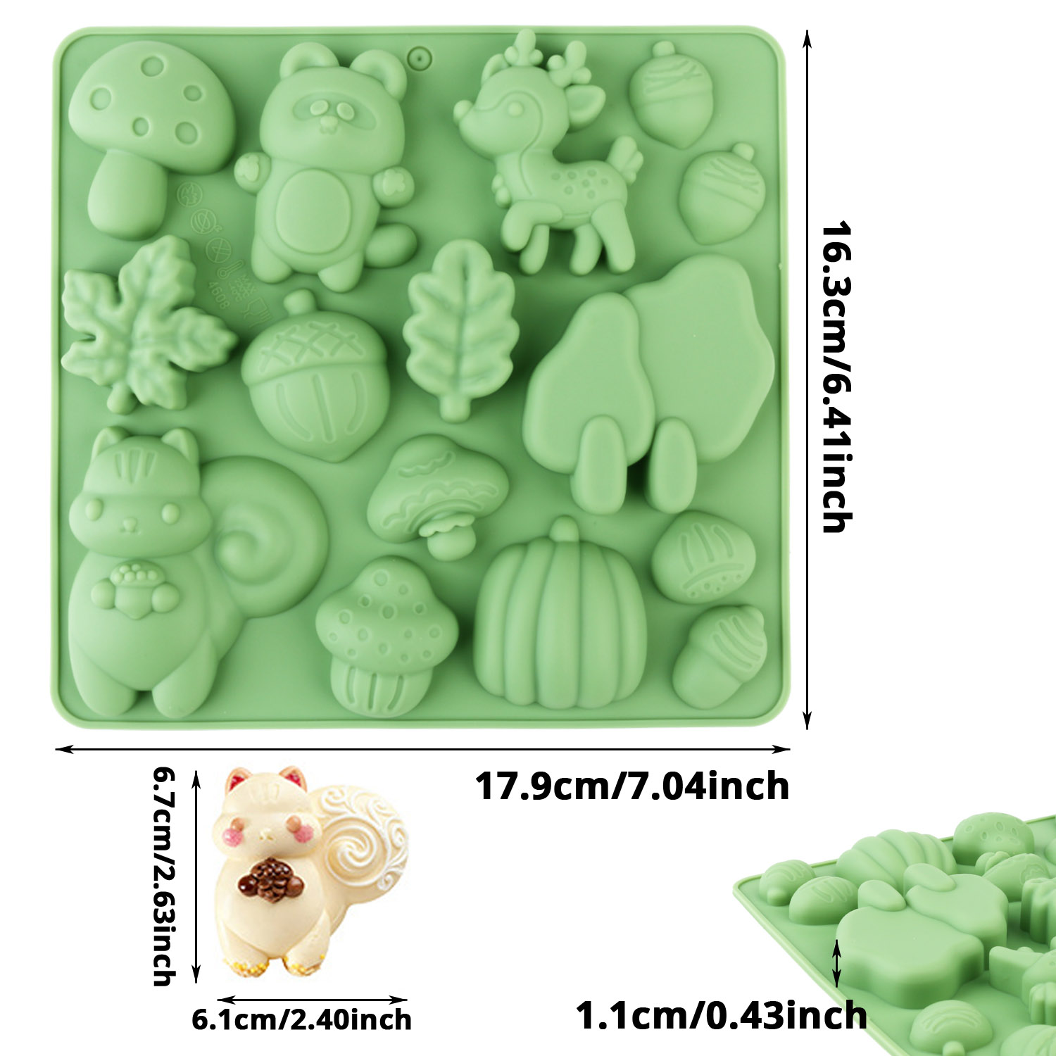 1 molde de silicona para paste - Silicone Cake Mold reseña y precio
