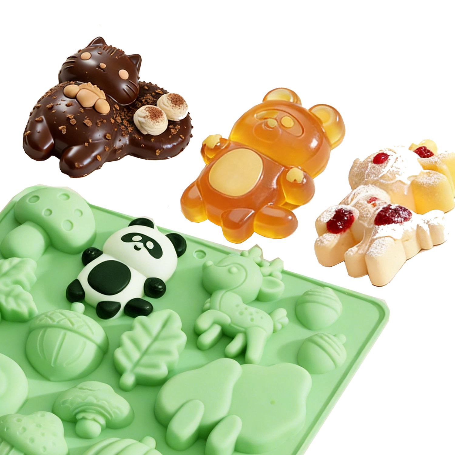 1 molde de silicona para paste - Silicone Cake Mold reseña y precio