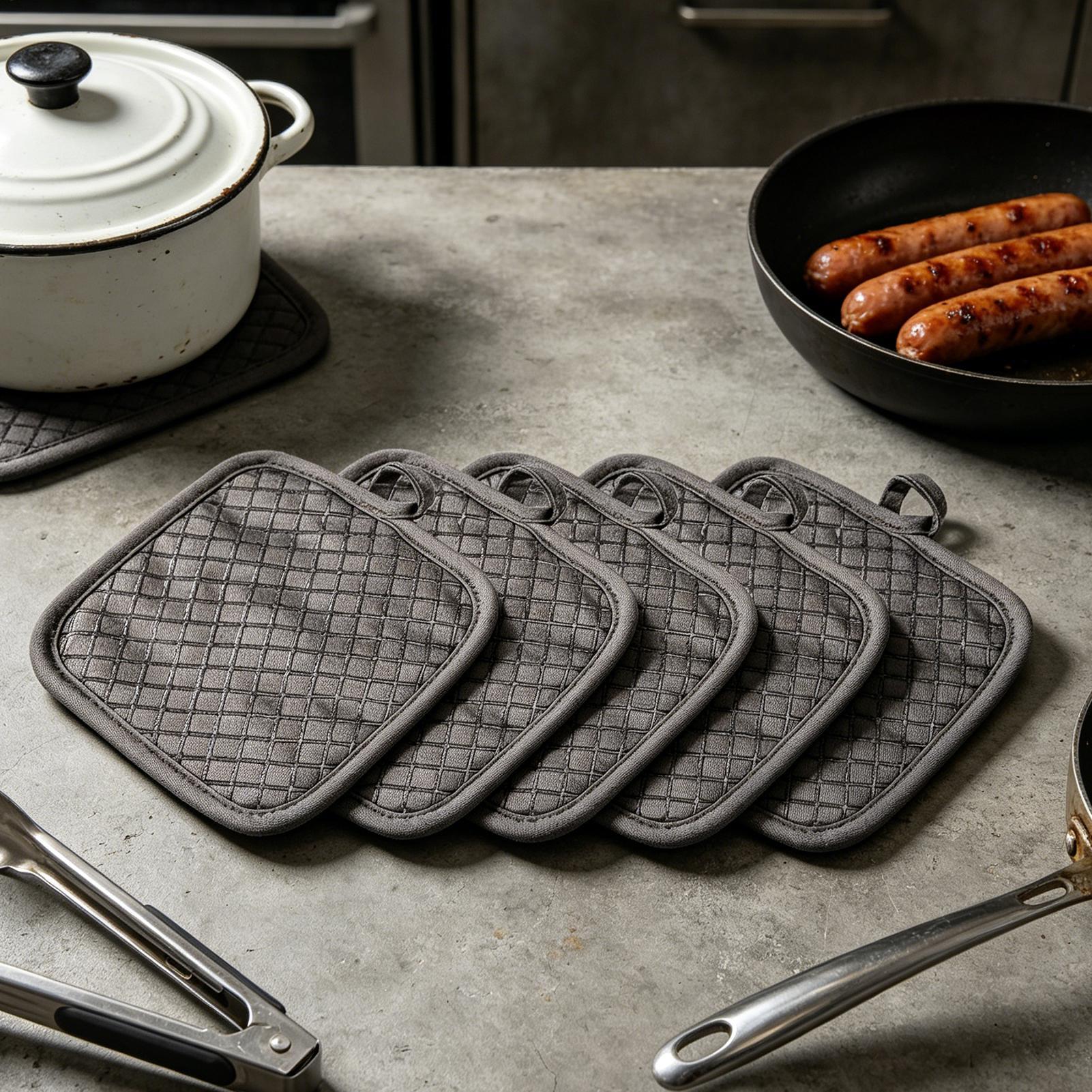 Manoplas de cocina antidesliza - Kitchen Baking Table reseña y precio