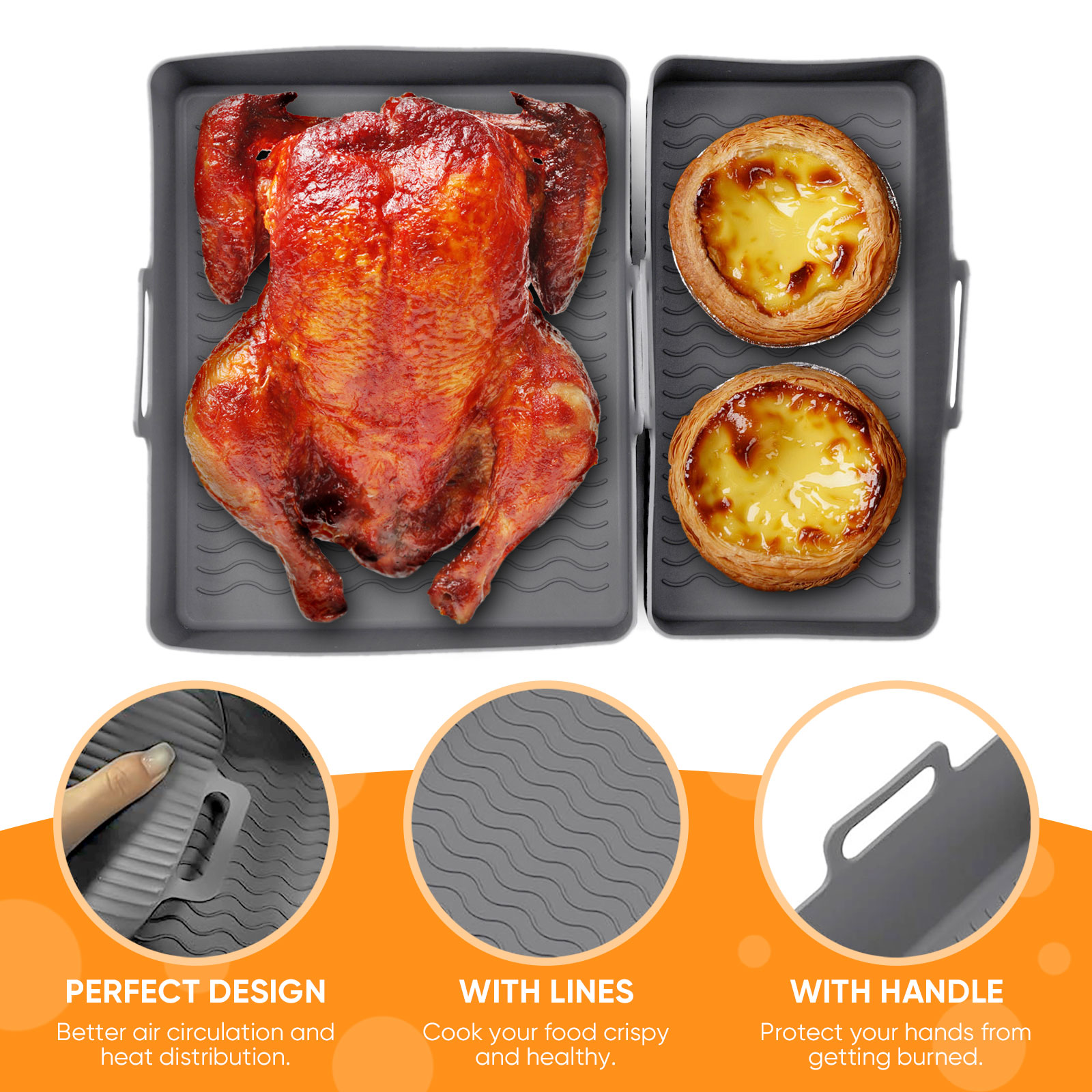 Juego de 2 uds de alfombrilla  - Kitchen Baking Tray Set reseña y precio